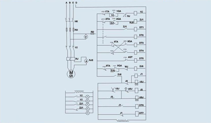 安全閥性能測試臺電器系統(tǒng)原理圖